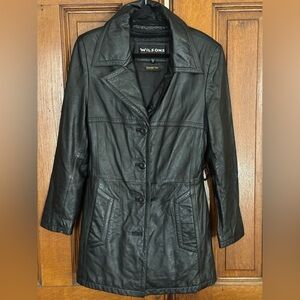 Wilson’s Black leather Jacket..women’s M, Thinsulate Ultra and zip out lining.